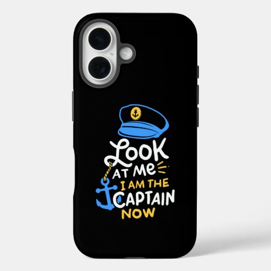Ik Ben Nu De Kapitein Bootkapitein Geschenk Case-Mate iPhone Case (Achterkant)