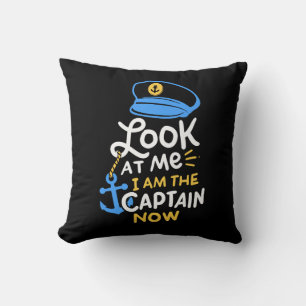 Ik Ben Nu De Kapitein Bootkapitein Geschenk Kussen
