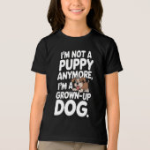 Ik ben nu een volwassen hond Tri-Blend shirt (Voorkant)
