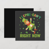 Ik ben nu even niet leuk Leprechaun St. Patrick's Kaart (Voorkant / Achterkant)