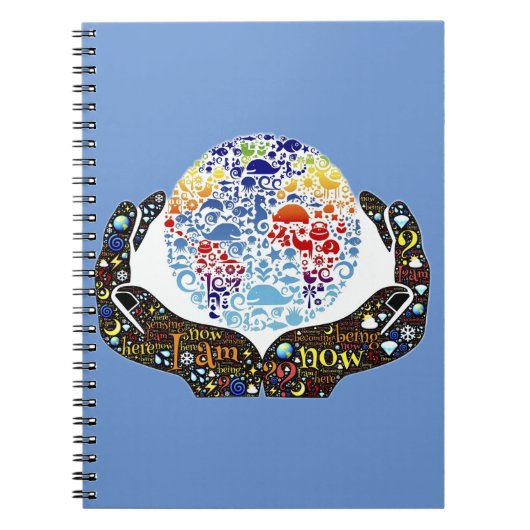 Ik ben nu Inspirerend Word Art Notitieboek (Voorkant)