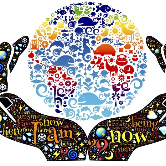 Ik ben nu Inspirerend Word Art Poster