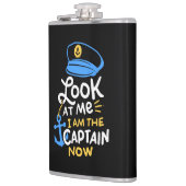 Ik ben nu kapitein Gift aan boord Heupfles (Links)