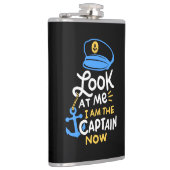 Ik ben nu kapitein Gift aan boord Heupfles (Rechts)