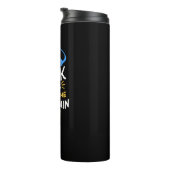 Ik ben nu kapitein Gift aan boord Thermosbeker (Geroteerd rechts)