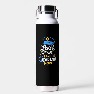 Ik ben nu kapitein Gift aan boord Waterfles