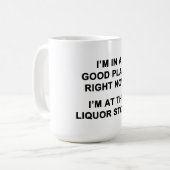 Ik ben nu op een goede plek koffiemok (Voorkant links)