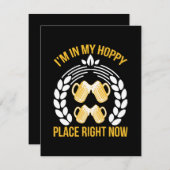 Ik ben nu op mijn hoopvolle plek feestdagenkaart (Voorkant / Achterkant)