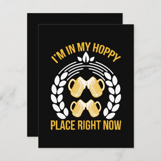 Ik ben nu op mijn hoopvolle plek feestdagenkaart (Voorkant / Achterkant)