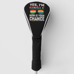 Ik ben nu single, dit is jouw kans Pride Month LGB Golfheadcover