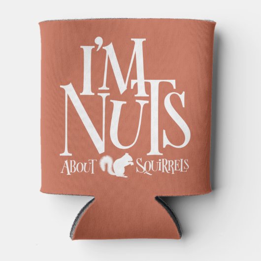 Ik ben Nuts - grappige eekhoornliefhebber Blikjeskoeler (Voorkant)