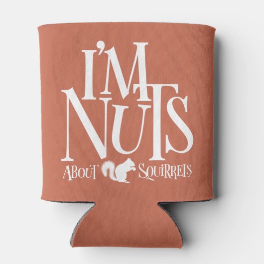 Ik ben Nuts - grappige eekhoornliefhebber Blikjeskoeler (Achterkant)