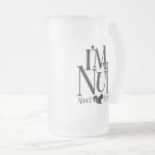 Ik ben Nuts - grappige eekhoornliefhebber Matglas Bierpul (Voorkant rechts)