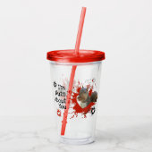 Ik ben Nuts over je bruine eekhoorn Acryl Drinkbeker (Achterkant)