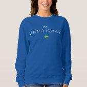 Ik ben Oekraïens, het sweatshirt met vlag (Voorkant)
