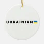 Ik ben Oekraïens Keramisch Ornament (Voorkant)