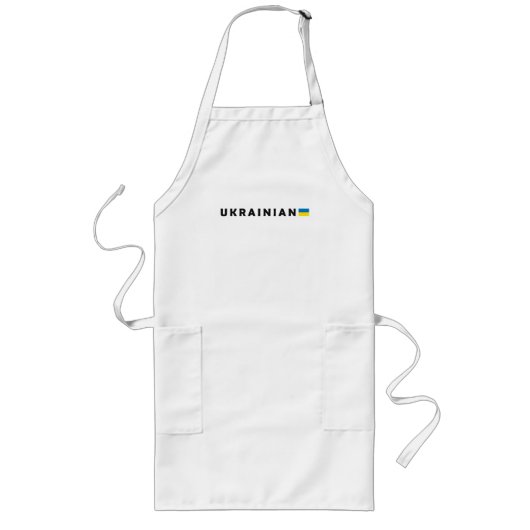 Ik ben Oekraïens Lang Schort (Voorkant)