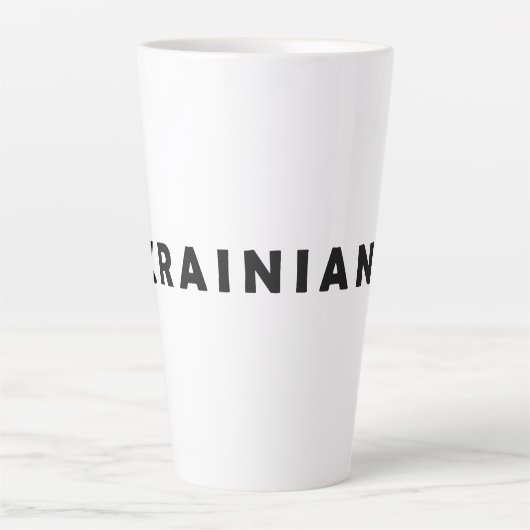 Ik ben Oekraïens Latte Mok (Voorkant)