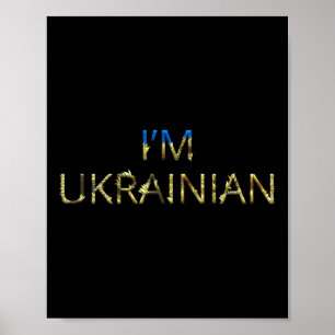Ik ben Oekraïens - Oekraïne Shirt Zonnebloem Retro Poster