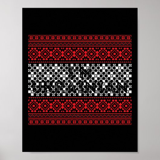 Ik ben Oekraïens, Sta achter Oekraïne  Poster (Voorkant)