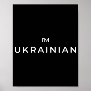 Ik ben Oekraïens Zelenskyy Stand bij Oekraïne Patr Poster