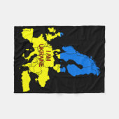 Ik ben Oekraïne Fleece Deken (Voorkant (Horizontaal))