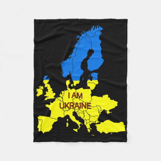 Ik ben Oekraïne Fleece Deken (Voorkant)