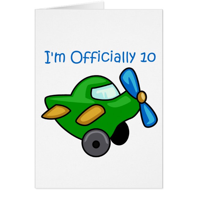 Ik ben officieel 10, Jet Plane. (Voorkant)