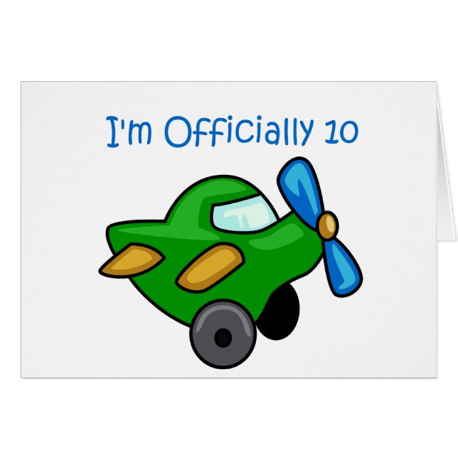 Ik ben officieel 10, Jet Plane. (Voorkant Horizontaal)