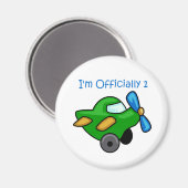 Ik ben officieel 1, Jet Plane Magneet (Voorkant / Achterkant)