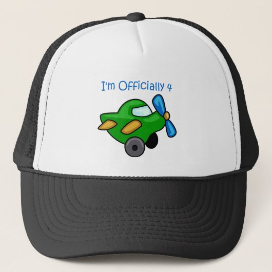 Ik ben officieel 4, Jet Plane. Trucker Pet (Voorkant)