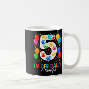 Ik ben officieel een handvol vijf 5e verjaardag me koffiemok