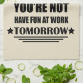 Ik ben officieel gepensioneerd met grappige pensio theedoek (Gevouwen)