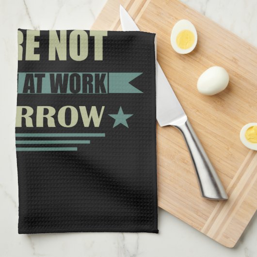 Ik ben officieel gepensioneerd met grappige pensio theedoek (Quarter Fold)