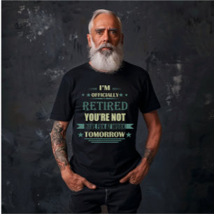 Ik ben officieel met pensioen Funny Retirement Gif T-shirt