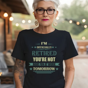 Ik ben officieel met pensioen Funny Retirement Gif T-shirt