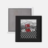Ik ben OK Broken - Ik ben Broken Overdose Awarenes Magneet (Voorkant / Achterkant)