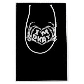 Ik ben ok grappig Halloween kostuum Skeleton Hande Medium Cadeauzakje (Voorkant)