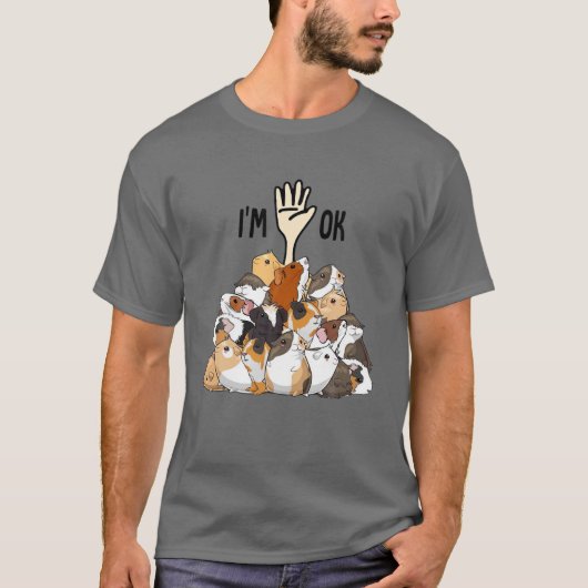 Ik ben OK Hand Funny Guinee Pig Mam Pig Lovers T-shirt (Voorkant)