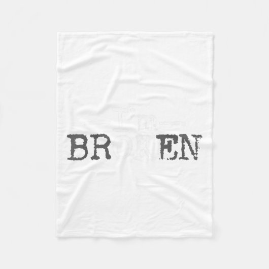 Ik ben Ok Ik ben Gebroken Onzichtbare Ziekte Ik Be Fleece Deken (Voorkant)