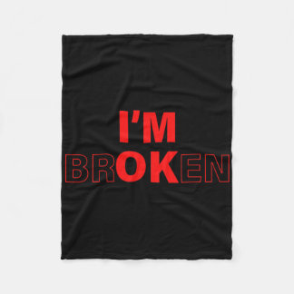 Ik ben Ok - Ik ben Gebroken Onzichtbare Ziekte Ove Fleece Deken