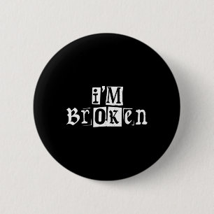 Ik ben OK Onzichtbare Ziekte Geestelijke Gezondhei Ronde Button 5,7 Cm