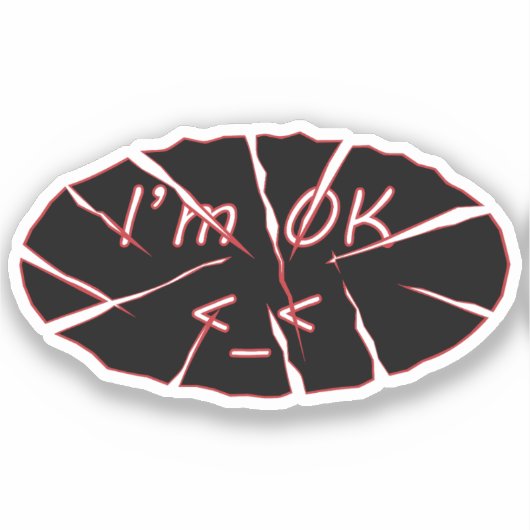 Ik ben OK Vinyl Sticker (Voorkant)