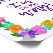 Ik ben oké en ik ben onderweg! muurkunst poster (Hoek)