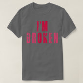 Ik ben oké, gebroken onzichtbare ziekte, geestelij t-shirt (Design voorkant)