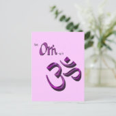 Ik ben Om-ish Om Symbol Aum Briefkaart (Staand voorkant)