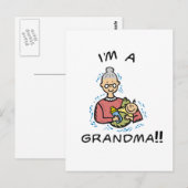 Ik ben oma en Baby Briefkaart (Voorkant / Achterkant)