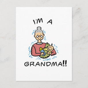 Ik ben oma en Baby Briefkaart