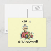 Ik ben oma en Baby Briefkaart (Voorkant / Achterkant)
