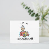 Ik ben oma en Baby Briefkaart (Staand voorkant)